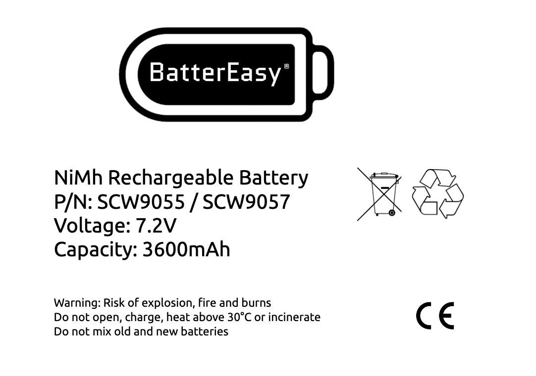 ADT 17000145 17000152 Battery Replacement, DSC Impassa, DSC 6PH-H-4/3A3600-S-D22