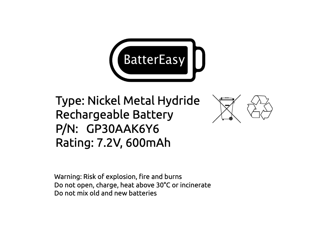 Clifford AvantGuard 5 Car Siren Alarm 7.2V Battery for model AG5 Concept 600/650