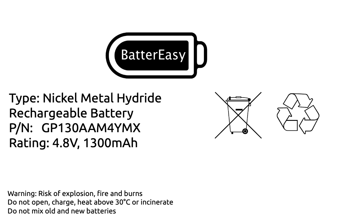 Visonic PowerMax Express Alarm Battery Pack 4.8V NiMH Control Panel 99-301712