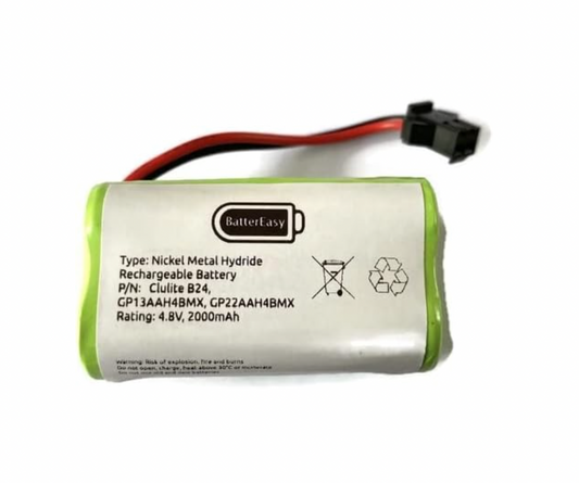 Clulite B24 Rechargeable 4.8V Torch Battery for CLUB-1, INT-1 & FAN-1 Torches